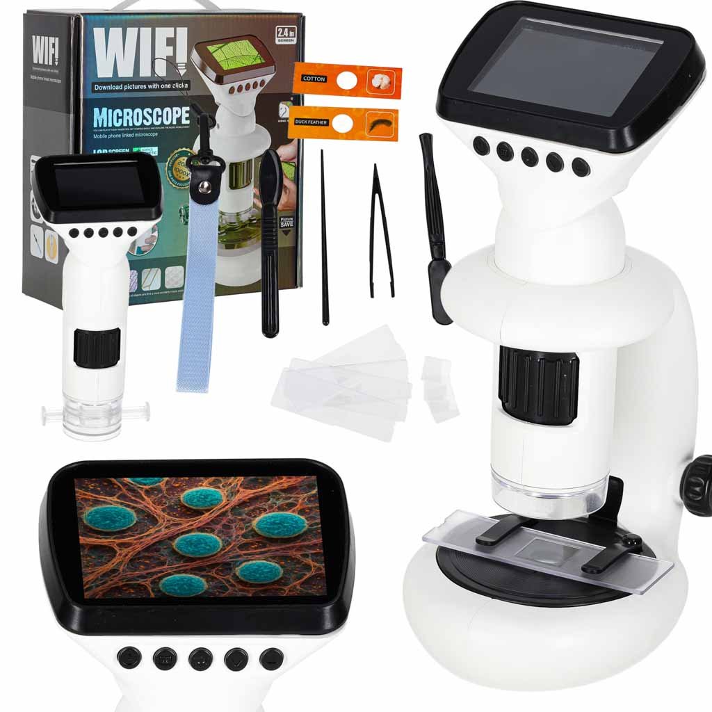 MIKRO PRO digitālais mikroskops ar ekrānu
